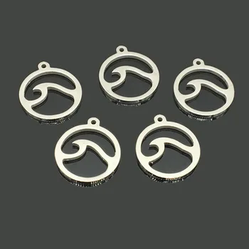 10pcs Sea Spray Stainless Steel Pendant One Hole Stainless Steel Hollow Ocean Wave Charm for DIY Jewelry Making
10pcs Sea Spray Stainless Steel Pendant One Hole Stainless Steel Hollow Ocean Wave Charm for DIY Jewelry Making