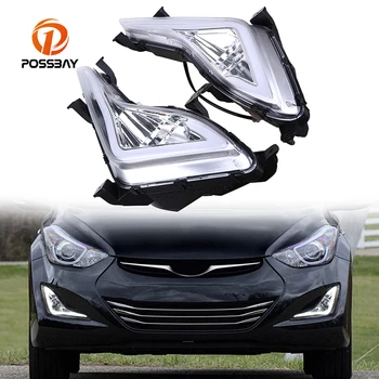 POSSBAY LED Daytime Running Lights DRL Fog Lamp Cover Case for Hyundai Elantra Sedan (MD) 2014/2015/2016 White Yellow Bulbs
POSSBAY LED Daytime Running Lights DRL Fog Lamp Cover Case for Hyundai Elantra Sedan (MD) 2014/2015/2016 White Yellow Bulbs