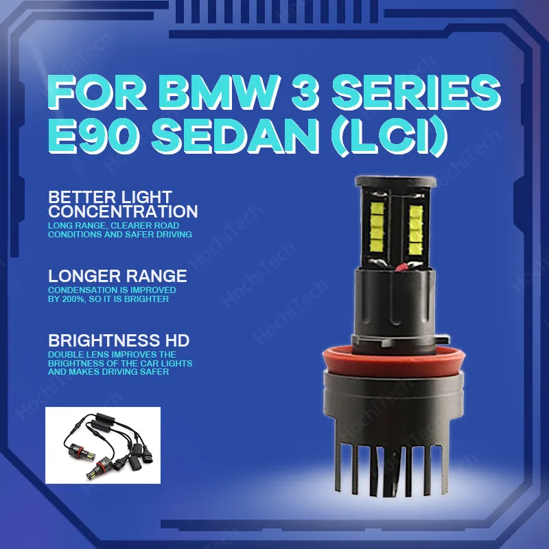 Белый ультраярсветильник 16 светодиосветодиодный angel eyes для BMW 3 серии E90 Sedan (LCI) 6000 2009 2010, IP65, 2011 K, высокая мощность