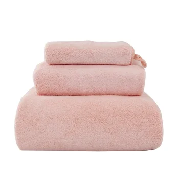 Bath Towel with 2pcs Towels Soft Microfiber/Cotton Shower Towel Quick-drying Washcloth Bathroom Towel Set Home Textile Supplies
Bath Towel with 2pcs Towels Soft Microfiber/Cotton Shower Towel Quick-drying Washcloth Bathroom Towel Set Home Textile Supplies