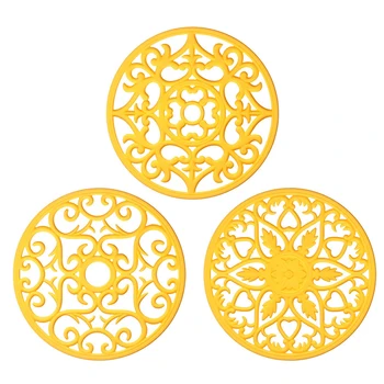Table Non Slip Practical Kitchen Pad Heat Insulation Multi-use Silicone Flexible Anti Scald Easy Clean Placemat Round
Table Non Slip Practical Kitchen Pad Heat Insulation Multi-use Silicone Flexible Anti Scald Easy Clean Placemat Round