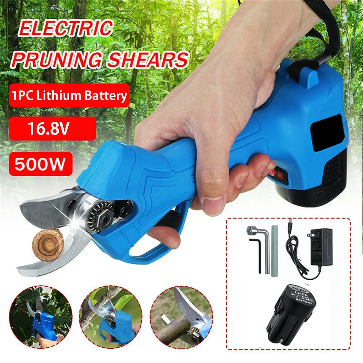 16.8V Electric Scissors Electric Cordless Pruning Shears Branch Cutter for Tree Garden Tool branches Pruning Tools
16.8V Electric Scissors Electric Cordless Pruning Shears Branch Cutter for Tree Garden Tool branches Pruning Tools