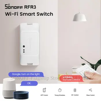 Itead SONOFF RFR3 Mini Wifi DiY Switch Wireless Control Switch Smat Home Automation Light Switch Support 433Mhz RM433 Controller
Itead SONOFF RFR3 Mini Wifi DiY Switch Wireless Control Switch Smat Home Automation Light Switch Support 433Mhz RM433 Controller