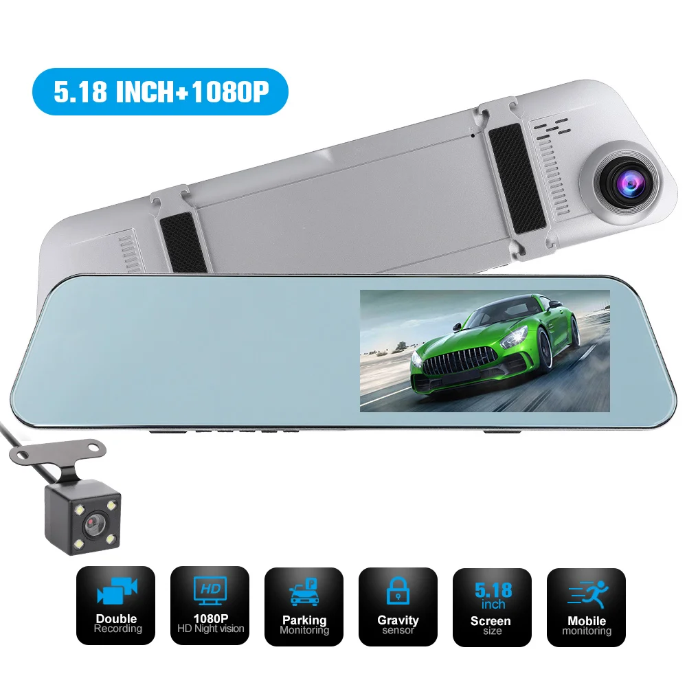 5.18 inch HD Car DVR stream media Dash camera IPS screen touch screen Rearview mirror motion detection night vision
5.18 inch HD Car DVR stream media Dash camera IPS screen touch screen Rearview mirror motion detection night vision