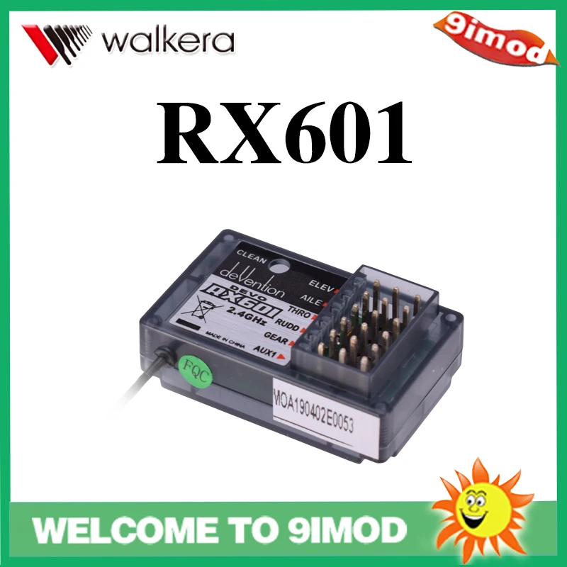 Original Walkera RX601 Receiver 2.4GHz 6CH for Devention DEVO 6 7 8 10 12 Remote Transmitter RC Helicopter Part | Игрушки и хобби