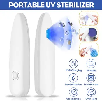Potable UVC Lamp Sterilizer UV Sterilizer Disinfection Lamp Ultraviolet Germicidal Light Travel Bactericidal Lamp for Phone Mask
Potable UVC Lamp Sterilizer UV Sterilizer Disinfection Lamp Ultraviolet Germicidal Light Travel Bactericidal Lamp for Phone Mask