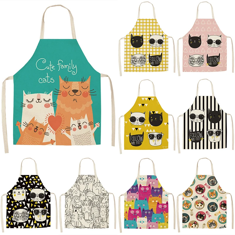 1Pcs Lovely Cartoon Cats Kitchen Aprons 53*65cm for Women Cotton Linen Bibs Household Cleaning Pinafore Home Cooking Apron 46306
1Pcs Lovely Cartoon Cats Kitchen Aprons 53*65cm for Women Cotton Linen Bibs Household Cleaning Pinafore Home Cooking Apron 46306