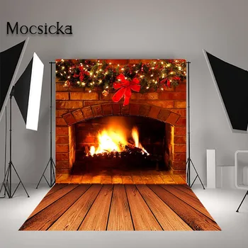 Mocsicka Christmas Fireplace Backdrop for Portrait Photoshoot Red Burning Fireplace Decorations Photography Background Photocall
Mocsicka Christmas Fireplace Backdrop for Portrait Photoshoot Red Burning Fireplace Decorations Photography Background Photocall