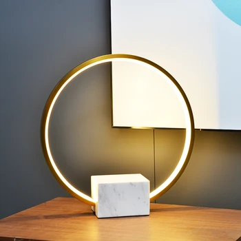 LukLoy Modern LED Light Nordic Metal Ring Table Lamp Living Room Bedside Table Light Luxury Marble Lamp Bedroom Bedside Study
LukLoy Modern LED Light Nordic Metal Ring Table Lamp Living Room Bedside Table Light Luxury Marble Lamp Bedroom Bedside Study