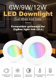 LED downlight smart home ZIGBEE light link RGBCCT LED dimmable lamp work with Ecoh plus SmartThings LED voice control
LED downlight smart home ZIGBEE light link RGBCCT LED dimmable lamp work with Ecoh plus SmartThings LED voice control