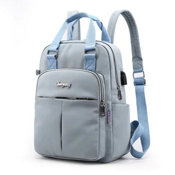 New USB Charging Women Backpacks Fashion Soild Color Simple School Bag Teenager Girls Backpack Portable Women Handle Bag Pink
New USB Charging Women Backpacks Fashion Soild Color Simple School Bag Teenager Girls Backpack Portable Women Handle Bag Pink
