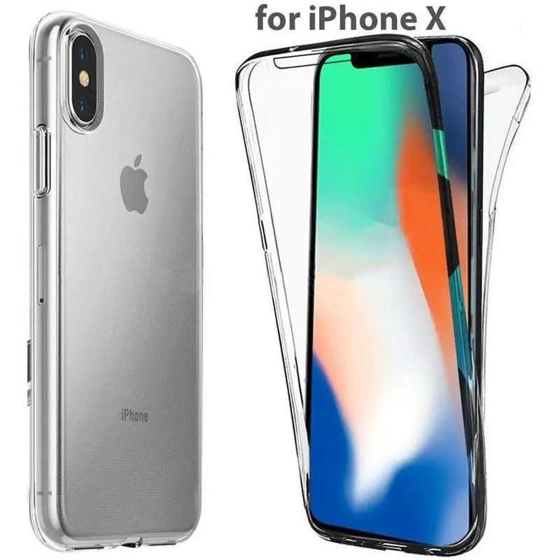 360 Degree Full Protect Case for iPhone 11 Pro MAX 2019 Soft Clear TPU Case For iPhone X XS MAX XR 7 8 6 6S Plus 5 5S SE Housing
360 Degree Full Protect Case for iPhone 11 Pro MAX 2019 Soft Clear TPU Case For iPhone X XS MAX XR 7 8 6 6S Plus 5 5S SE Housing