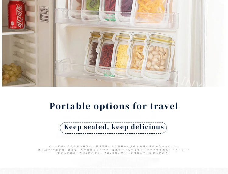 Generic Kitchen Transparent Ziplock Bag Baked Food Snack Fruit Tea