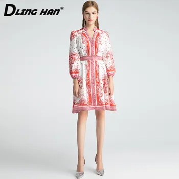 DLINGHAN Fashion Dot Print Mini Dress Women's V-neck Puff Sleeve Single-breasted Dresses Designer Autumn New
DLINGHAN Fashion Dot Print Mini Dress Women's V-neck Puff Sleeve Single-breasted Dresses Designer Autumn New