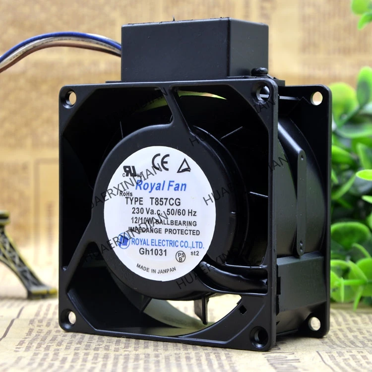 1Pieces NEW T857CG 230V 12W 8CM 8038 Motor protection cooling Fan Original