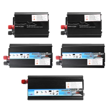 Inverter 300-1500W Sine Wave Power inverter DC 12V To AC 220V Portable Car Power USB Black Inverter Sine Wave Converter
Inverter 300-1500W Sine Wave Power inverter DC 12V To AC 220V Portable Car Power USB Black Inverter Sine Wave Converter