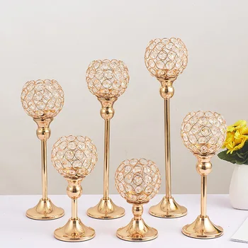Hot Sales Iron Art Gold Plated Silver Candlestick European Style Wedding Home Crystal Candle Holder Northern European-Style Ligh
Hot Sales Iron Art Gold Plated Silver Candlestick European Style Wedding Home Crystal Candle Holder Northern European-Style Ligh