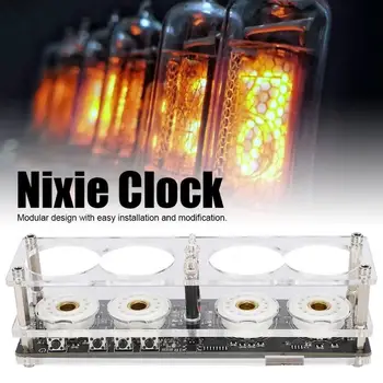 4-Bit Integrated Design Nixie Tube Clock with Remote Control for QS30-1/SZ1-1/SZ3-1/SZ-8 controle remoto
4-Bit Integrated Design Nixie Tube Clock with Remote Control for QS30-1/SZ1-1/SZ3-1/SZ-8 controle remoto