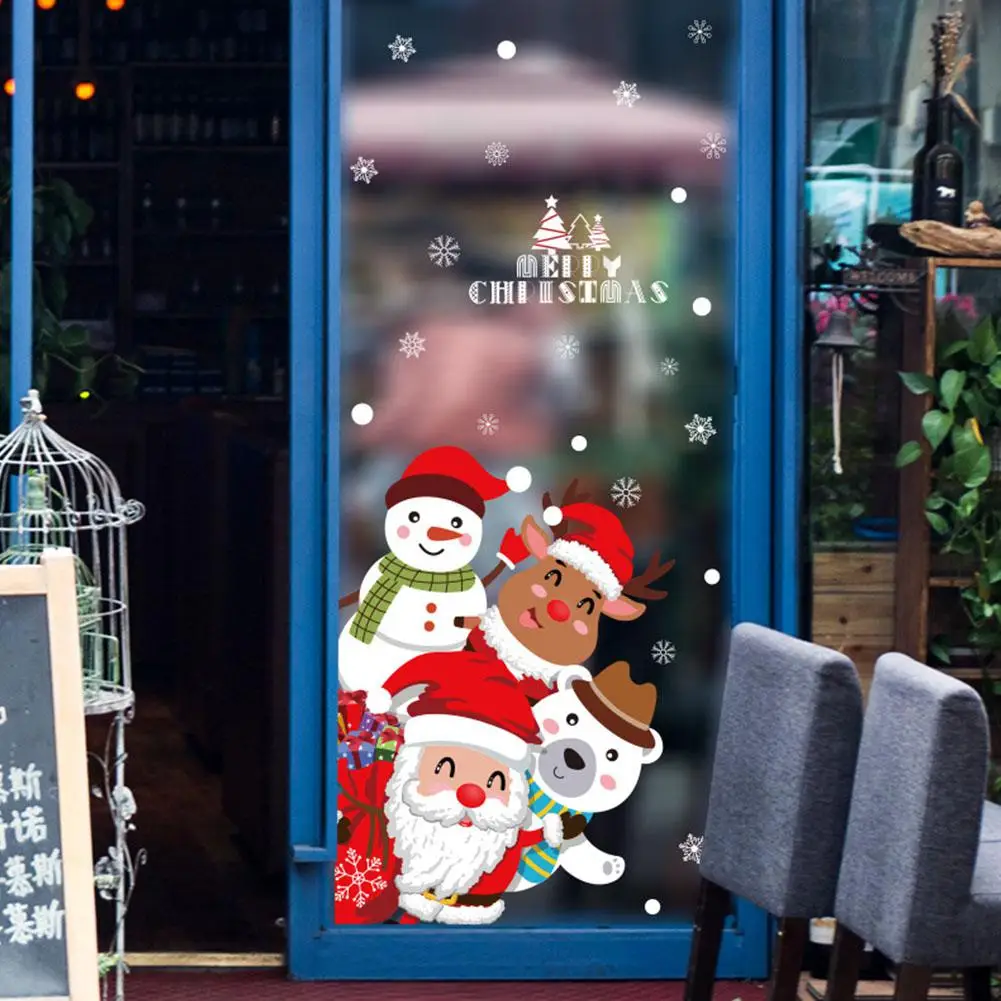 GloryStar Cartoon Christmas Wall Sticker for Window Showcase Home Decor Decal
GloryStar Cartoon Christmas Wall Sticker for Window Showcase Home Decor Decal