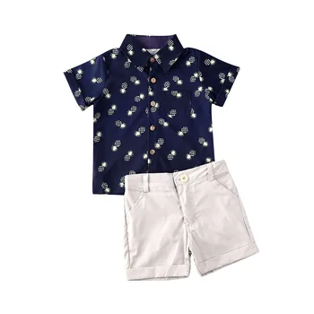 New Baby Boys Clothing Set Cute Print Clothes Set Short Sleeve Button Shirt + Shorts 2 Piece Summer Outfits Children Costume 
New Baby Boys Clothing Set Cute Print Clothes Set Short Sleeve Button Shirt + Shorts 2 Piece Summer Outfits Children Costume
