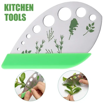 

Herb Stripper 9 holes Stainless Steel Kitchen Herb Leaf Stripping Tool for Kale Chard Collard Greens Thyme Basil Rosemary SP99