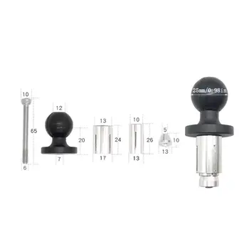 Aluminum Base Rubber Motorcycle Bike Mount Black Fork Stem Base with Ball Head for Ball Mount Adapter 
Aluminum Base Rubber Motorcycle Bike Mount Black Fork Stem Base with Ball Head for Ball Mount Adapter