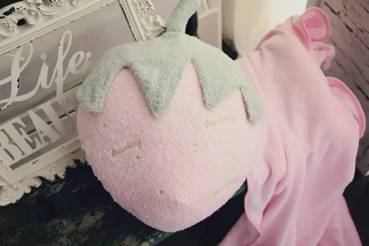 cute soft strawberry pineapple style pillow blanket nap cushion