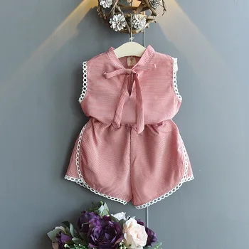 Girls Clothing Set 2020 New Summer Children Sets Plaid Tee+Short 2pcs Children Girls Clothing Outfit Set Sleeveless For 2-6Y 
Girls Clothing Set 2020 New Summer Children Sets Plaid Tee+Short 2pcs Children Girls Clothing Outfit Set Sleeveless For 2-6Y