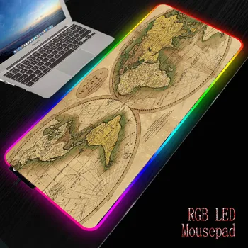 MRGBEST big Mousepad Old World Map laptop rubber mice pad RGB LED Illuminate desktop mats with sewn edges for gamer gaming
MRGBEST big Mousepad Old World Map laptop rubber mice pad RGB LED Illuminate desktop mats with sewn edges for gamer gaming