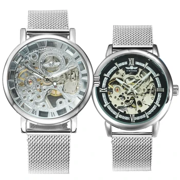 Nicesnow Couple Watch Set Fashion Mechanical Women Watch Men Ultra Thin Mesh Strap Top Brand Luxury Valentine's Day Gift 
Nicesnow Couple Watch Set Fashion Mechanical Women Watch Men Ultra Thin Mesh Strap Top Brand Luxury Valentine's Day Gift