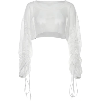 New Style Jazz Dance Tops Women Long Sleeve White Mesh Clothing Female Adult Hip Hop/Street Dance Performance Clothing DQL2059
New Style Jazz Dance Tops Women Long Sleeve White Mesh Clothing Female Adult Hip Hop/Street Dance Performance Clothing DQL2059