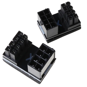 ATX 8pin Male 180 Degree Angled to 8Pin Female Power Adapter for Desktops Graphics Card cable installation direction DIY C26
ATX 8pin Male 180 Degree Angled to 8Pin Female Power Adapter for Desktops Graphics Card cable installation direction DIY C26