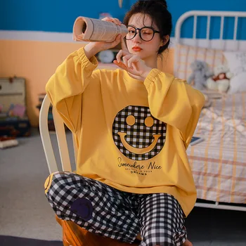 Women Pajamas Set Autumn New Cartoon Printed Long Sleeve Cute Sleepwear Casual Homewear Female Pyjamas Night suit pijamas women
Women Pajamas Set Autumn New Cartoon Printed Long Sleeve Cute Sleepwear Casual Homewear Female Pyjamas Night suit pijamas women