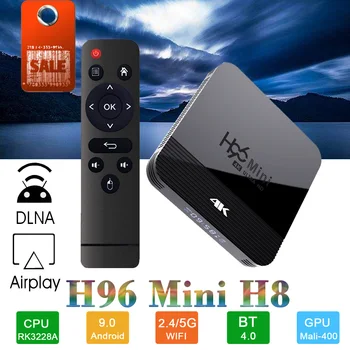 Android Box H96 Mini H8 TV Box Android 9.0 2GB 16GB RK3228 2.4G/5G Wifi BT4.0 4K Smart tv Box Youtube Media Player Set Top Box
Android Box H96 Mini H8 TV Box Android 9.0 2GB 16GB RK3228 2.4G/5G Wifi BT4.0 4K Smart tv Box Youtube Media Player Set Top Box