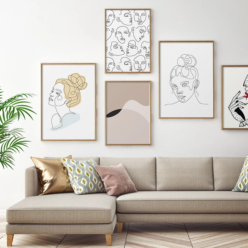 Abstract Single Line Face Drawing Poster Girl Minimalist Wall Art Canvas Painting Print Nordic Picture Living Room Modern Decor
Abstract Single Line Face Drawing Poster Girl Minimalist Wall Art Canvas Painting Print Nordic Picture Living Room Modern Decor