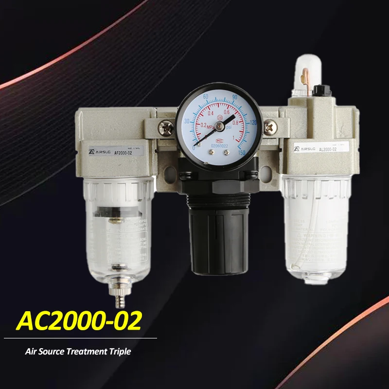 AC2000 AC3000 Air Source Treatment Unit Oil Water Separator filter lubricator air compressor Pressure Regulator Processor
AC2000 AC3000 Air Source Treatment Unit Oil Water Separator filter lubricator air compressor Pressure Regulator Processor