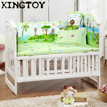 Newborn Bedclothes Baby Bedding Set Cartoon Crib Bed Sheet Cotton Infant Room Bedclothes Include Pillow Bumpers Bed Mattress
Newborn Bedclothes Baby Bedding Set Cartoon Crib Bed Sheet Cotton Infant Room Bedclothes Include Pillow Bumpers Bed Mattress
