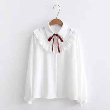 2020 Woman Striped Shirt Single Breasted Ruffles Turn down Collar Long Sleeve Chiffon Blouse Lace Up Bow Feminina HOT
2020 Woman Striped Shirt Single Breasted Ruffles Turn down Collar Long Sleeve Chiffon Blouse Lace Up Bow Feminina HOT