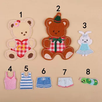DIY Embroidery Cloth Sticker Embroidery Chapter Baby Cartoon Cute Teddy Bear Clothes Decoration Embroidery Patch Sticker 
DIY Embroidery Cloth Sticker Embroidery Chapter Baby Cartoon Cute Teddy Bear Clothes Decoration Embroidery Patch Sticker