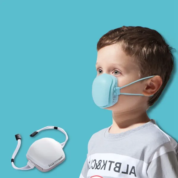 Children's Electric Anti-Haze Mask Kids Smart Air Ventilation Activated Carbon Air Purification Mask Blue
Children's Electric Anti-Haze Mask Kids Smart Air Ventilation Activated Carbon Air Purification Mask Blue