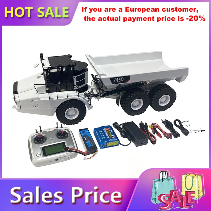 In Stock 1/14 RC Hydraulic Articulated Truck 745D Model Metal Hydraulic Model Hinge Model Truck with Battery Toy Birthday Gift
In Stock 1/14 RC Hydraulic Articulated Truck 745D Model Metal Hydraulic Model Hinge Model Truck with Battery Toy Birthday Gift