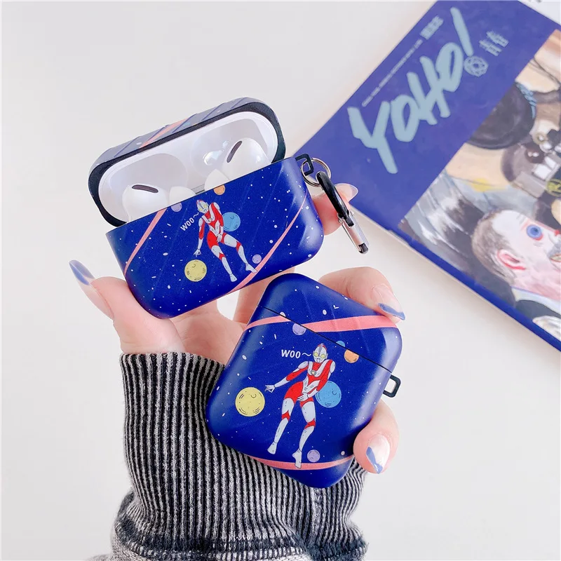 For AirPod 1 2 Cute Cartoon Funny dancing Ultraman Soft Silicone Cases For Airpods Pro Case Cover Funda + Keychain
For AirPod 1 2 Cute Cartoon Funny dancing Ultraman Soft Silicone Cases For Airpods Pro Case Cover Funda + Keychain
