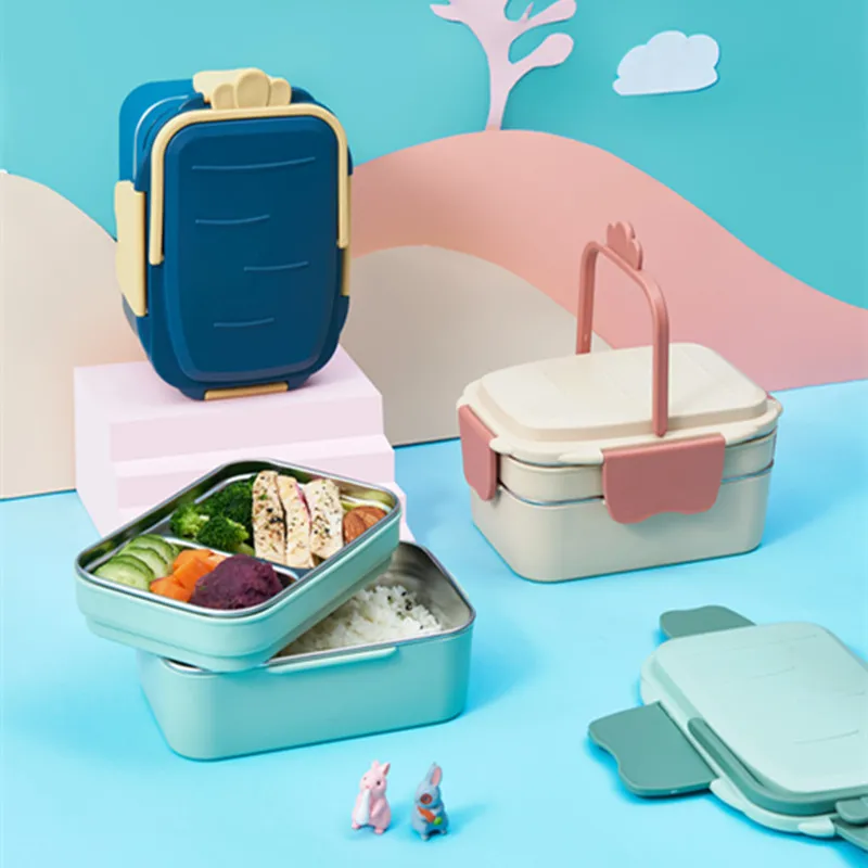 Cute lunch box children portable outdoor double-layer stainless steel lunch box insulation and leak-proof food container kitchen
Cute lunch box children portable outdoor double-layer stainless steel lunch box insulation and leak-proof food container kitchen