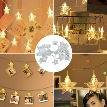 3M Photo Clip LED String Lights Star Fairy Lights Outdoor Battery Operated Garland Christmas Decoration Party Wedding Xmas
3M Photo Clip LED String Lights Star Fairy Lights Outdoor Battery Operated Garland Christmas Decoration Party Wedding Xmas