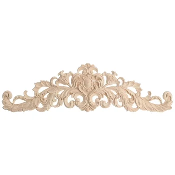 40x12cm Exquisite Classic Rubber wood Carved Applique Furniture Natural Decal Wood color
40x12cm Exquisite Classic Rubber wood Carved Applique Furniture Natural Decal Wood color