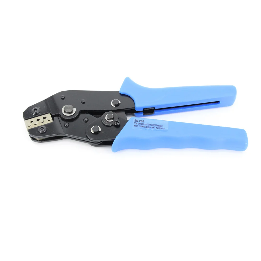 Wire crimping pliers SN-28B Terminal clamp pliers Wire cutting mould crimping tool 28-18AWG,crimping plier 0.25-1 mm2
Wire crimping pliers SN-28B Terminal clamp pliers Wire cutting mould crimping tool 28-18AWG,crimping plier 0.25-1 mm2