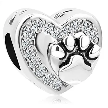 Slide beads Dog paw print beaded charm jewelry bracelet fit pandora bracelets jewelry making diy valentines gifts
Slide beads Dog paw print beaded charm jewelry bracelet fit pandora bracelets jewelry making diy valentines gifts