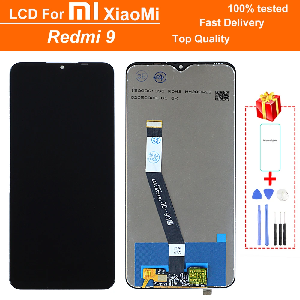 100% tested Original 6.53" LCD Display for Xiaomi Redmi 9 LCD Touch Screen Digitizer Assembly, with frame Display Replacement
100% tested Original 6.53" LCD Display for Xiaomi Redmi 9 LCD Touch Screen Digitizer Assembly, with frame Display Replacement