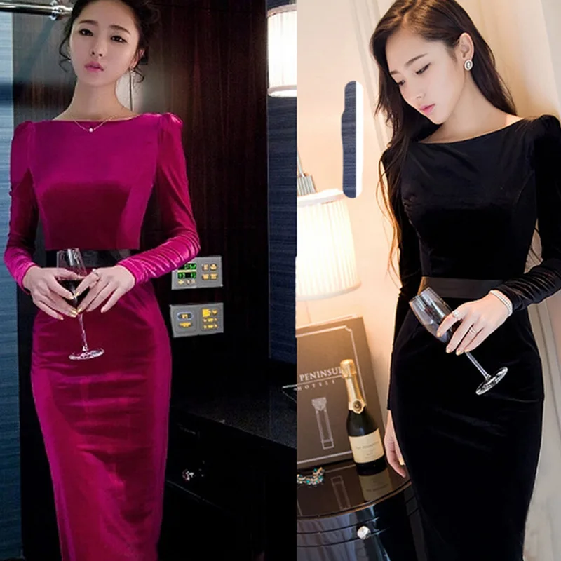 2019 Autumn Clothing New Style Velvet Long Sleeve Base Skirt Sexy High-waisted Sheath Dress Women's Evening Gown Long Skirts
2019 Autumn Clothing New Style Velvet Long Sleeve Base Skirt Sexy High-waisted Sheath Dress Women's Evening Gown Long Skirts