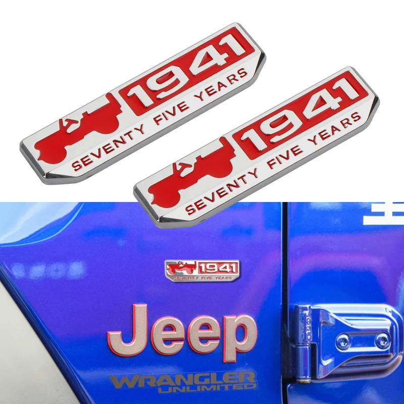 2PCS 3D Metal Vintage 1941 Emblem Badge Car Body Sticker Decal For Jeep Renegade Compass Patriot Wrangler JK Rubicon Cherokee
2PCS 3D Metal Vintage 1941 Emblem Badge Car Body Sticker Decal For Jeep Renegade Compass Patriot Wrangler JK Rubicon Cherokee